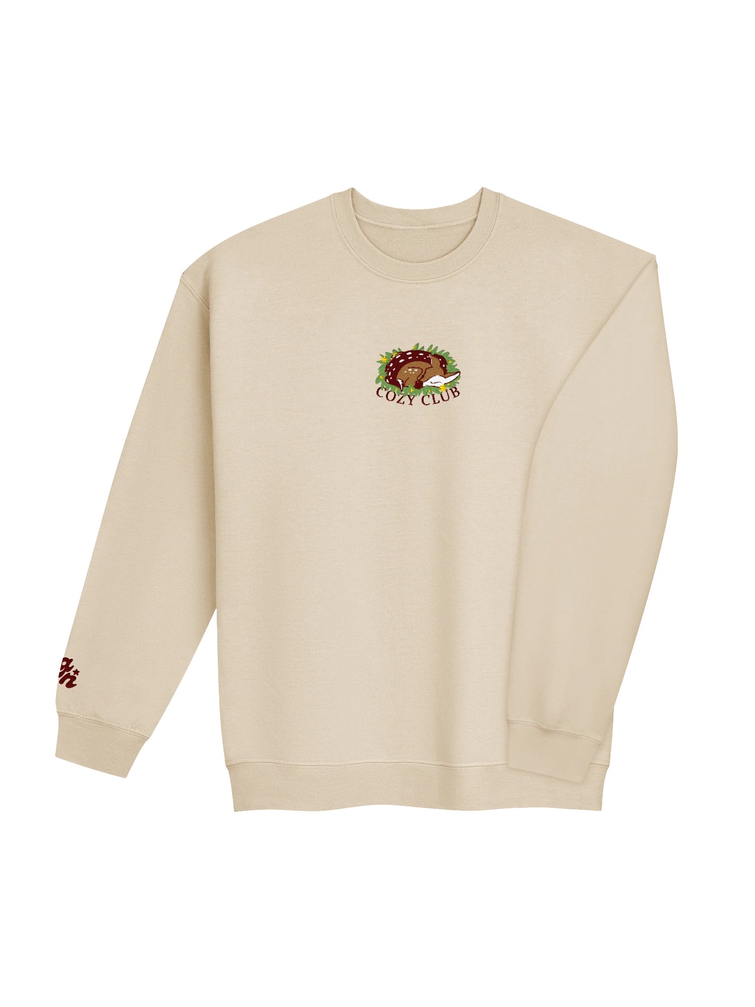"Cozy Club" Embroidered Fall Crewneck product image (4)
