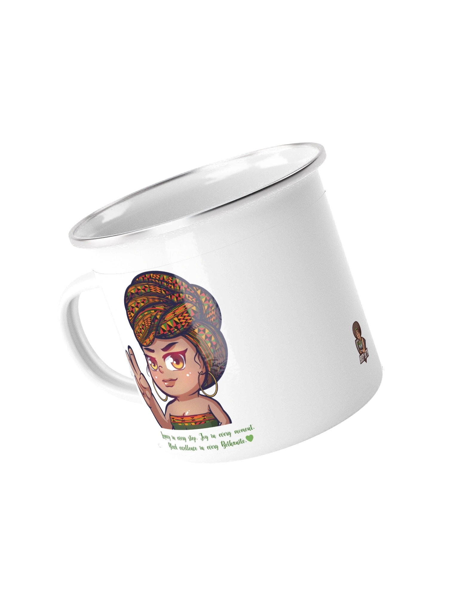 BusyBeth Afri Queen Enamel Mug product image (4)