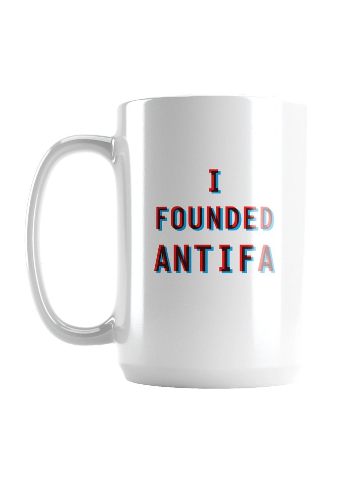 I FOUNDED ANTIFA Red Blue Mug product image (1)