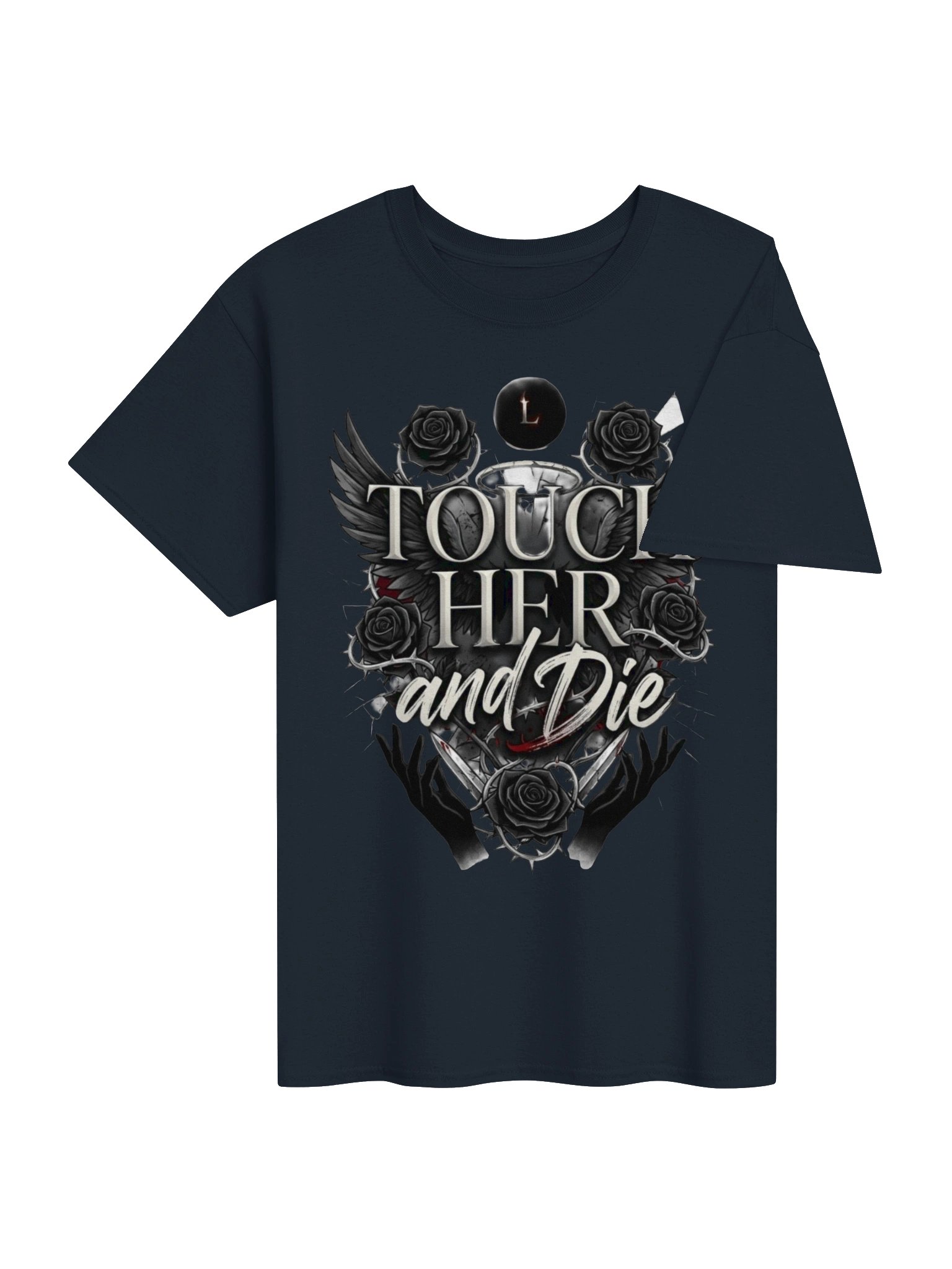 Touch Her and Die Possessive Dark Romance T-Shirt for Villain Lovers product image (4)