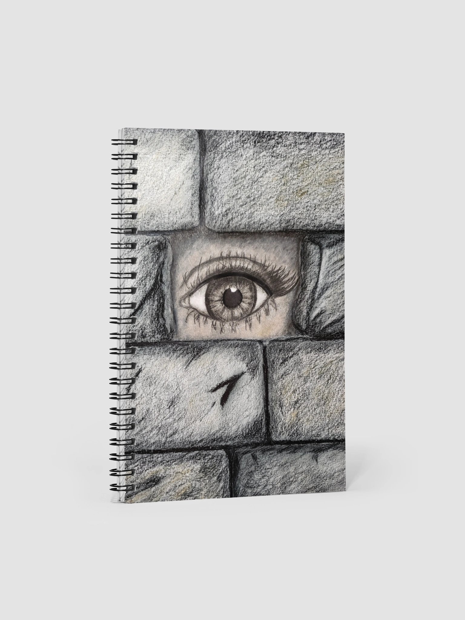 "Eye Behind the Wall" Spiral Notebook product image (1)