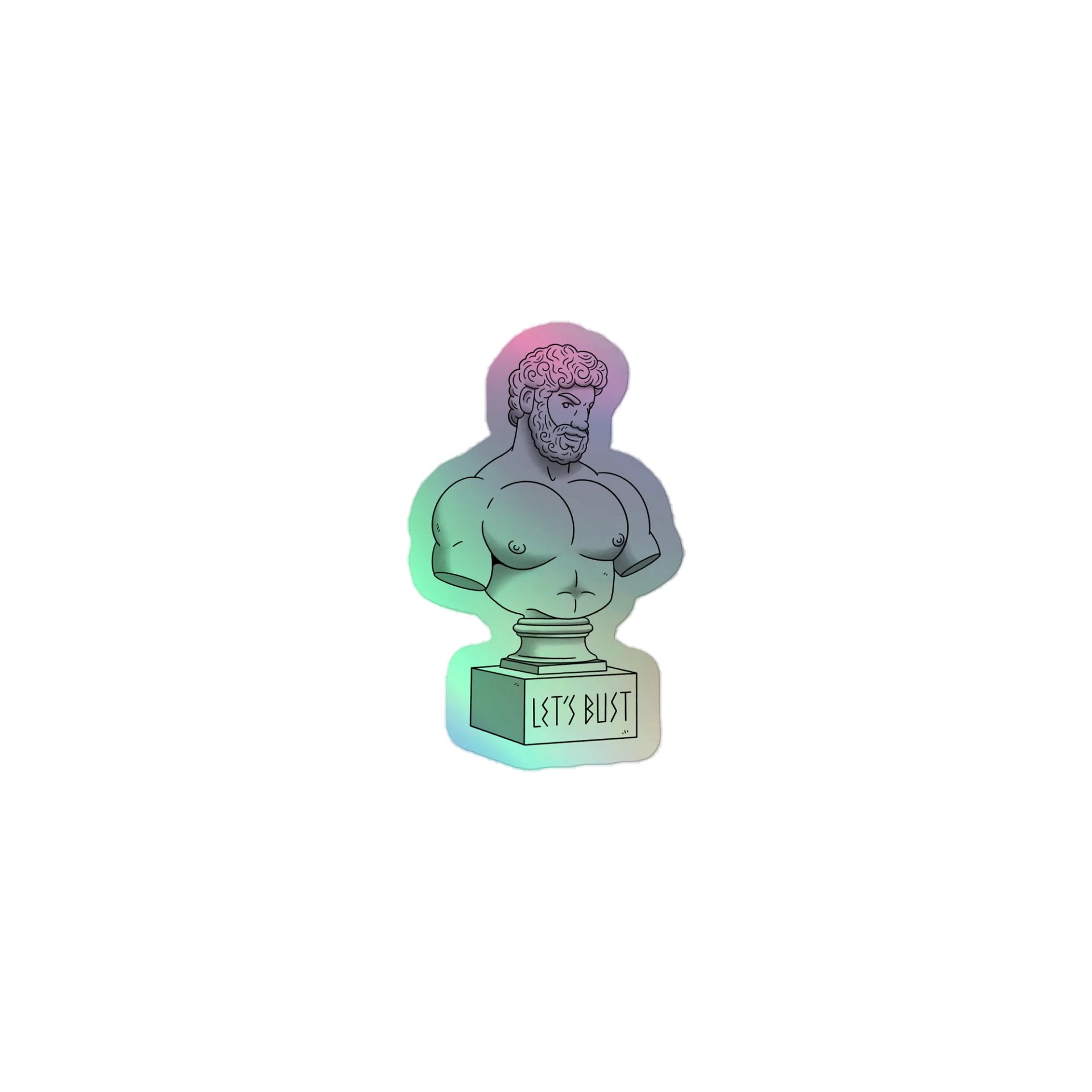 LET'S BUST Holographic Sticker product image (3)