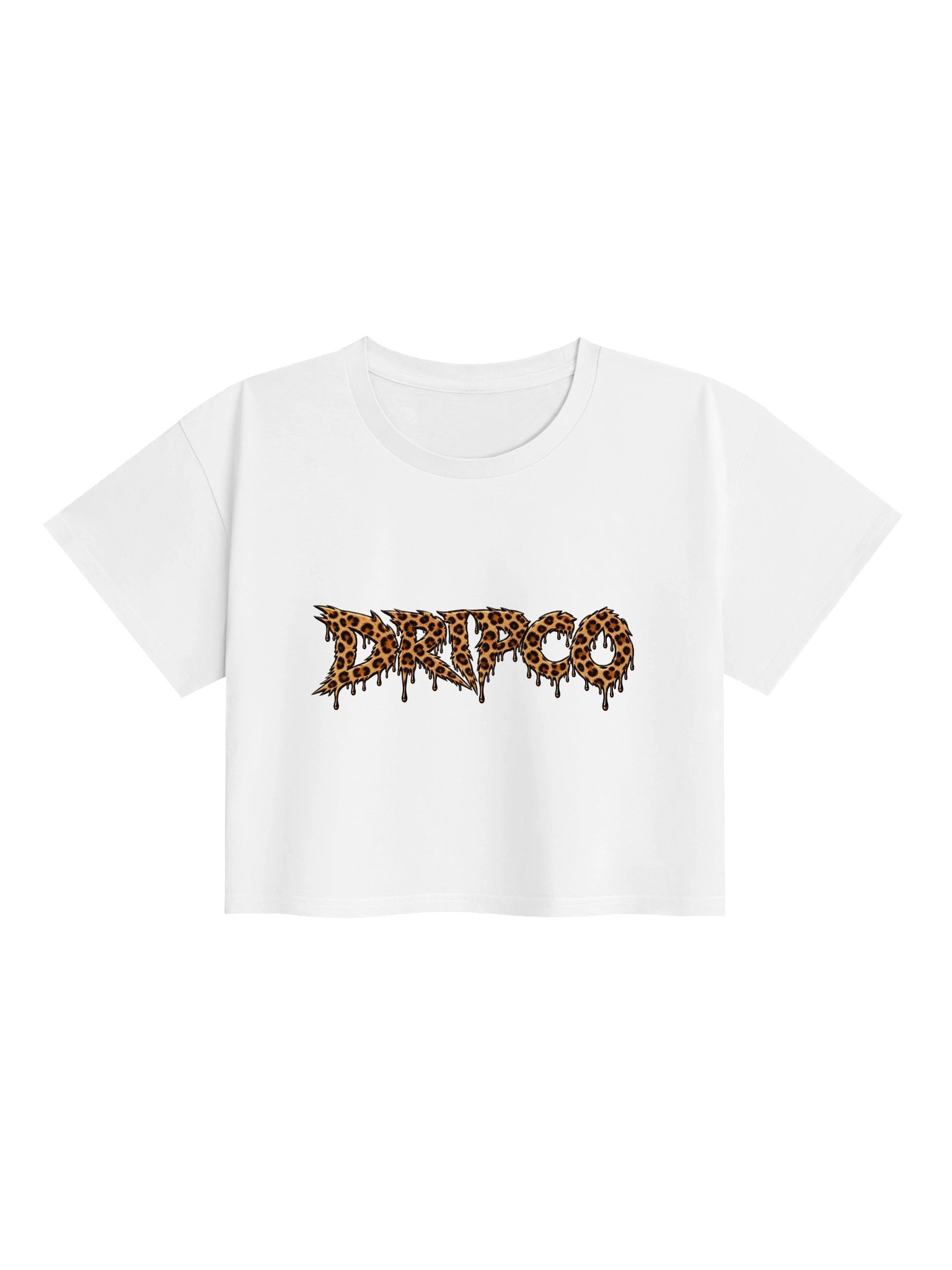DRIPCO Leopard Drip Crop Top product image (11)