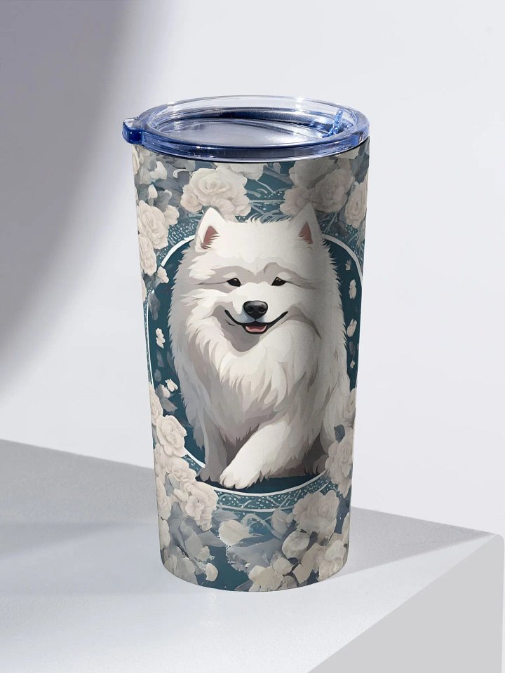 Vintage Samoyed 20oz Stainless Steel Tumbler product image (1)