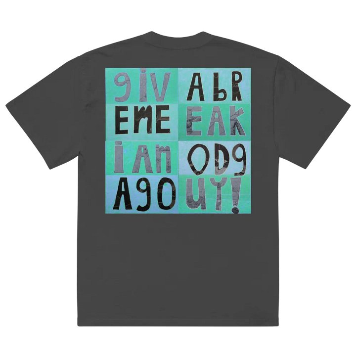 Another Good Guy Premium Oversized Faded T-Shirt (back-side print) product image (2)