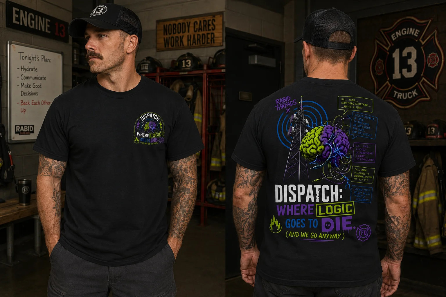 Dispatch: Where Logic Goes To Die - Heavyweight Tee product image (2)