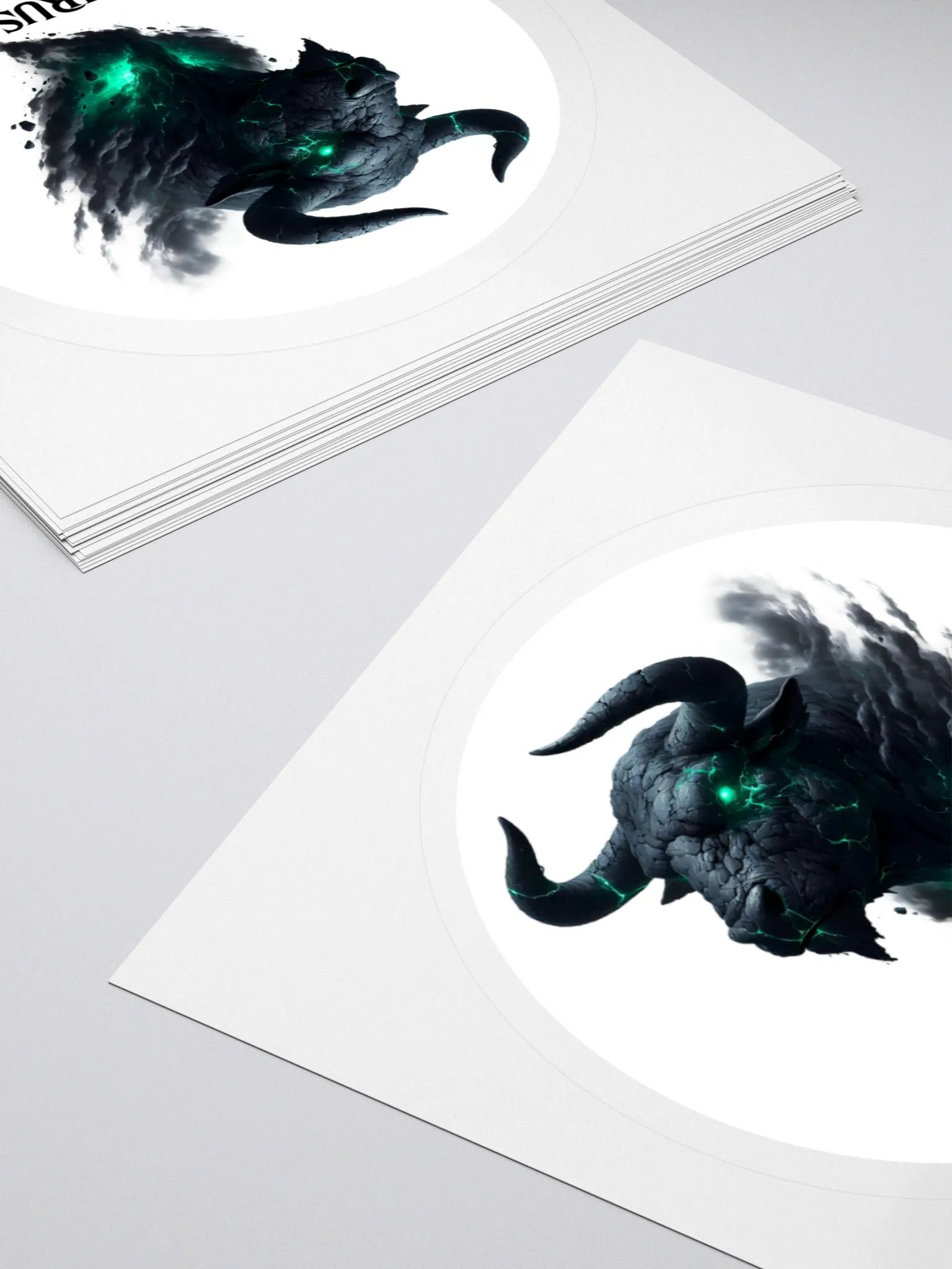 Mythical Taurus Zodiac Round Sticker product image (11)