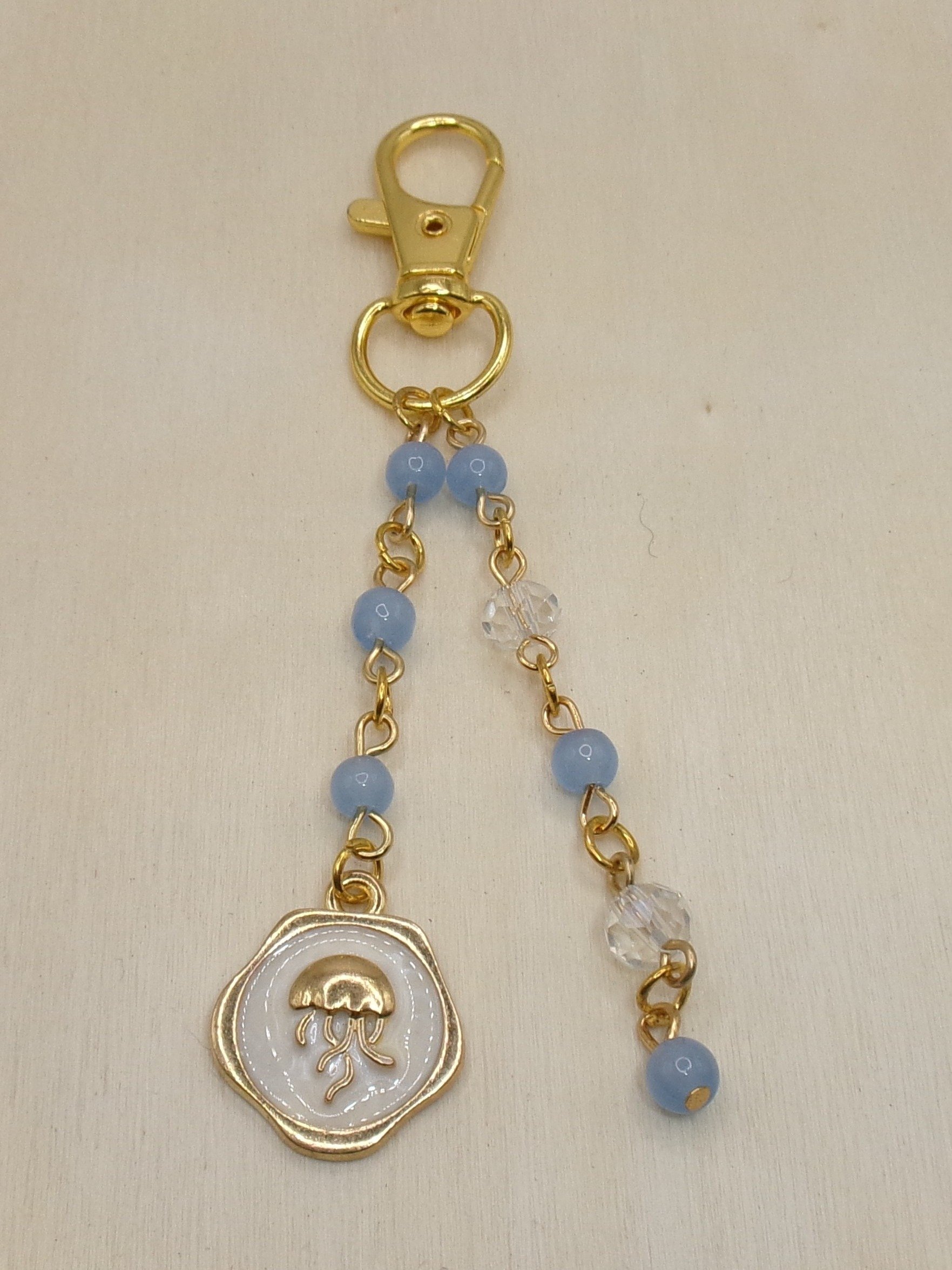 Beaded Jellyfish Bag Charm product image (1)