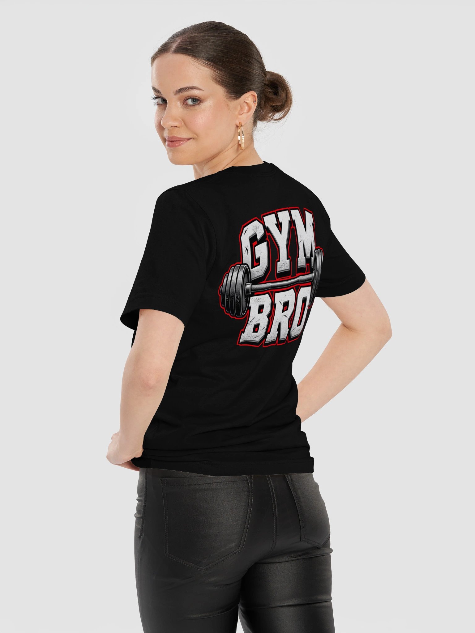Gym Bro Barbell Logo Tee product image (47)