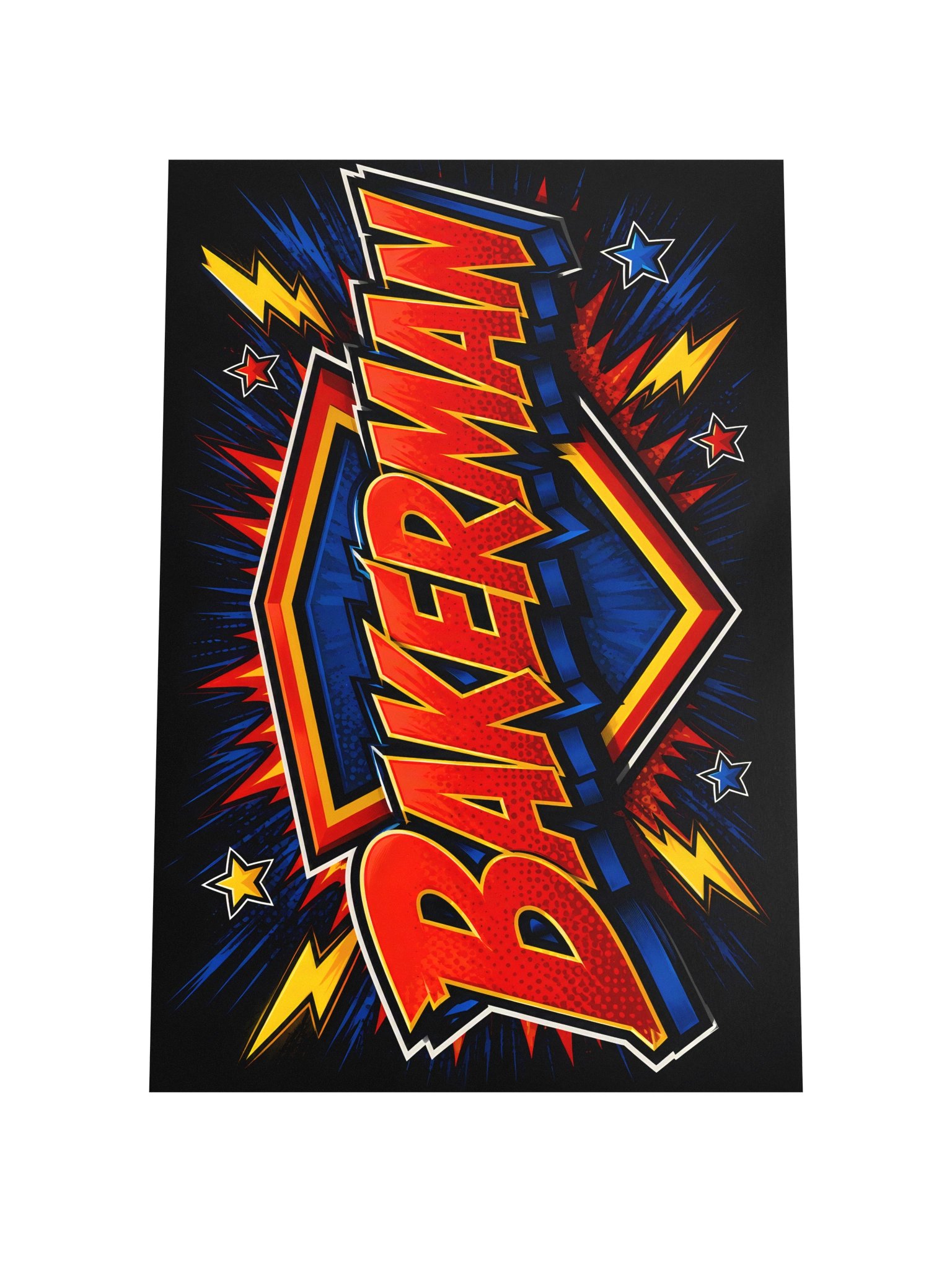 BakerMan Comic Pop Art Poster product image (4)