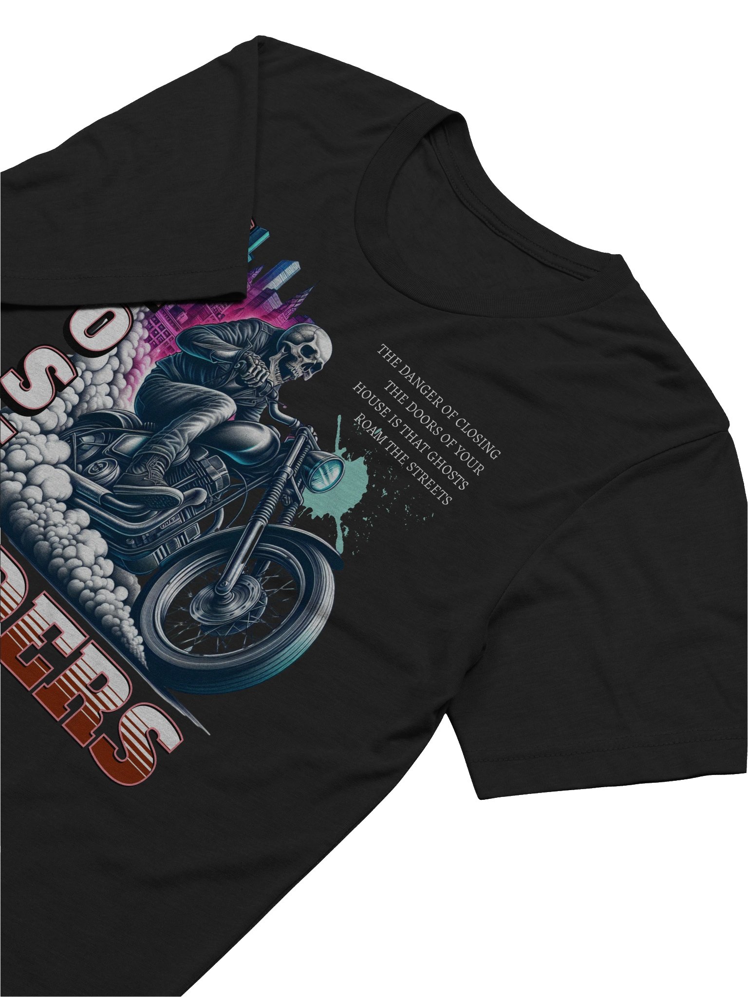 Bold Ghost Rider Skull Graphic T-Shirt for Everyday Wear product image (51)