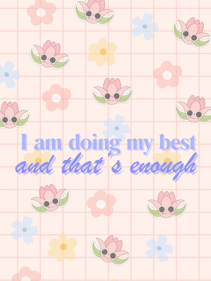affirmation wallpaper (flowers) product image (1)