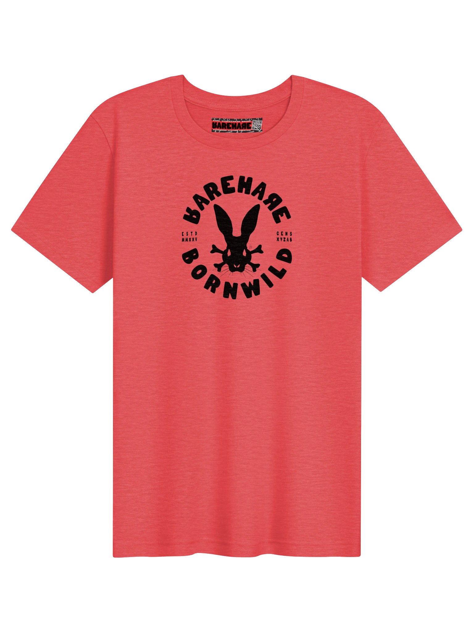 RAREHARE - BORNWILD (Black Edition) Graphic Streetwear T-Shirt product image (1)
