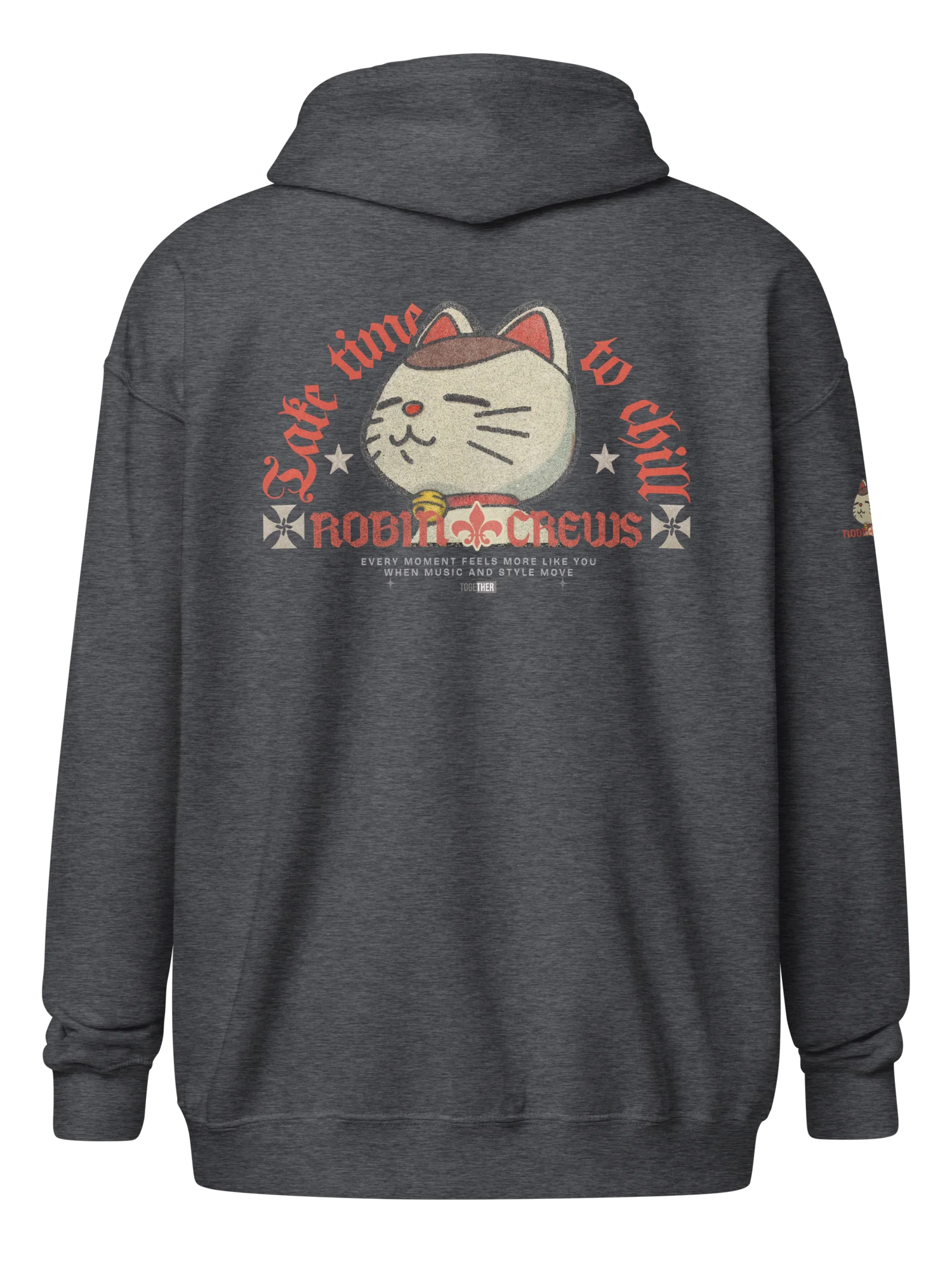 Cat Zip Hoodie with Chill Vibes product image (40)