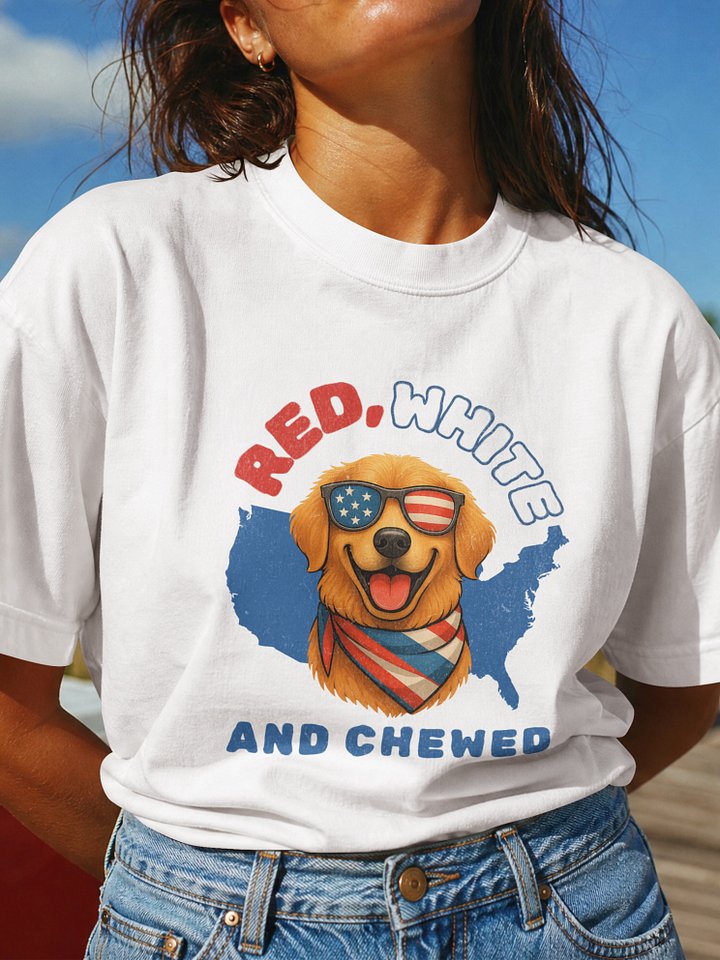 Red, White, and Chewed Tee product image (1)