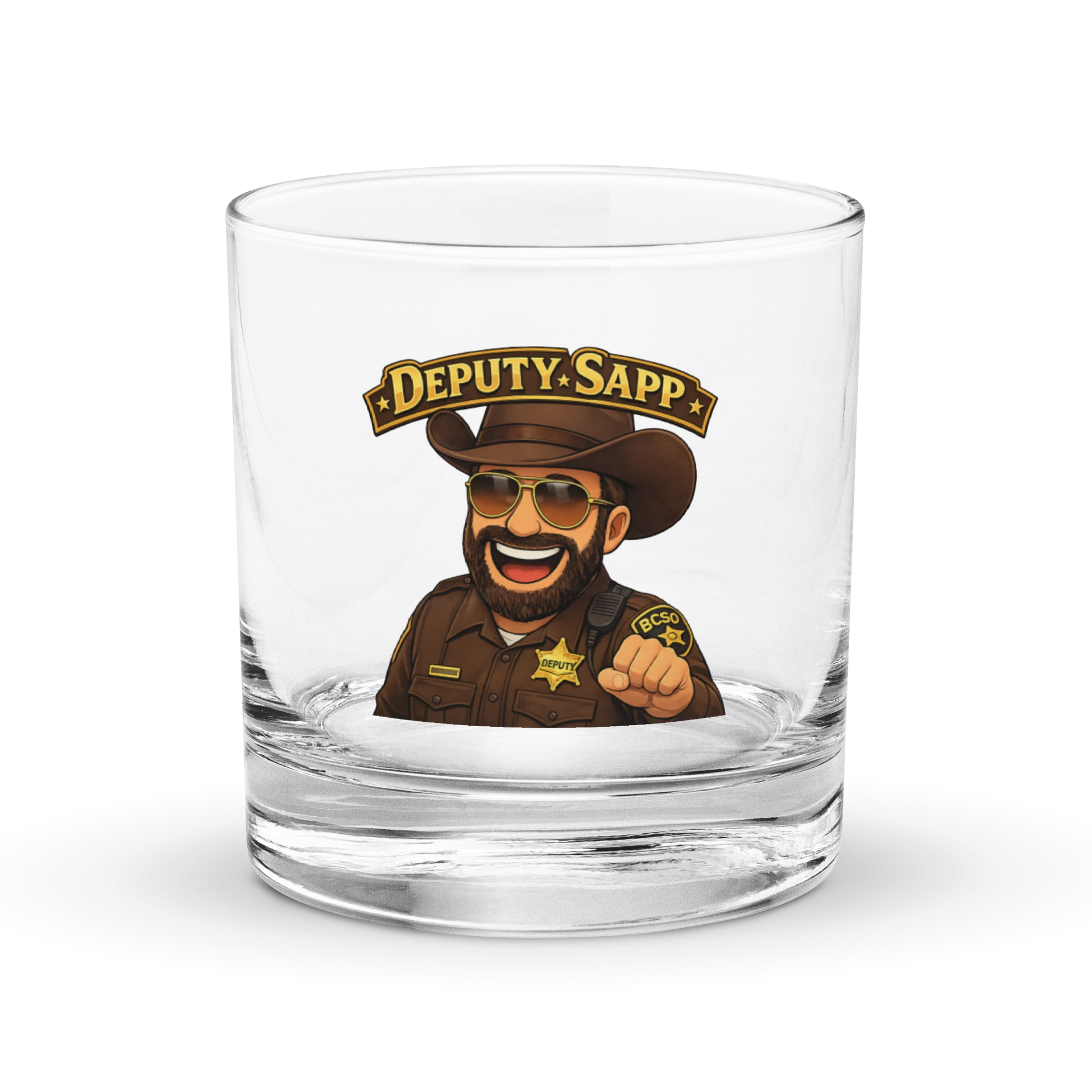 Deputy Sapp Rocks Glass product image (1)