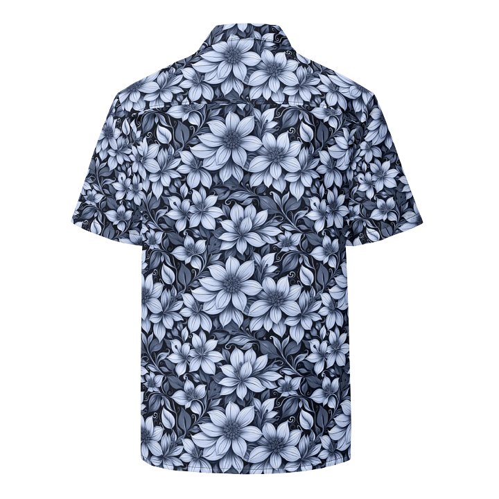 Indigo Flowers Hawaiian Shirt product image (2)