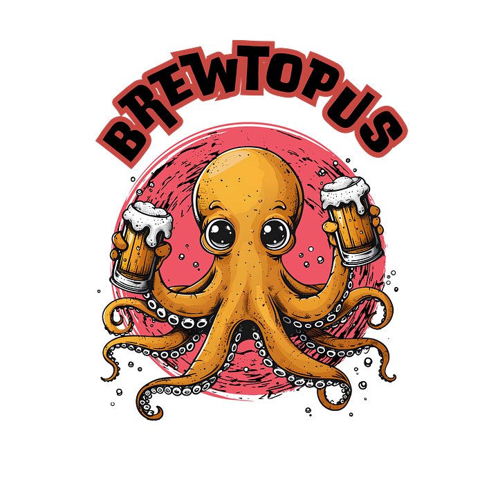 Octopus Drinking Beer product image (2)