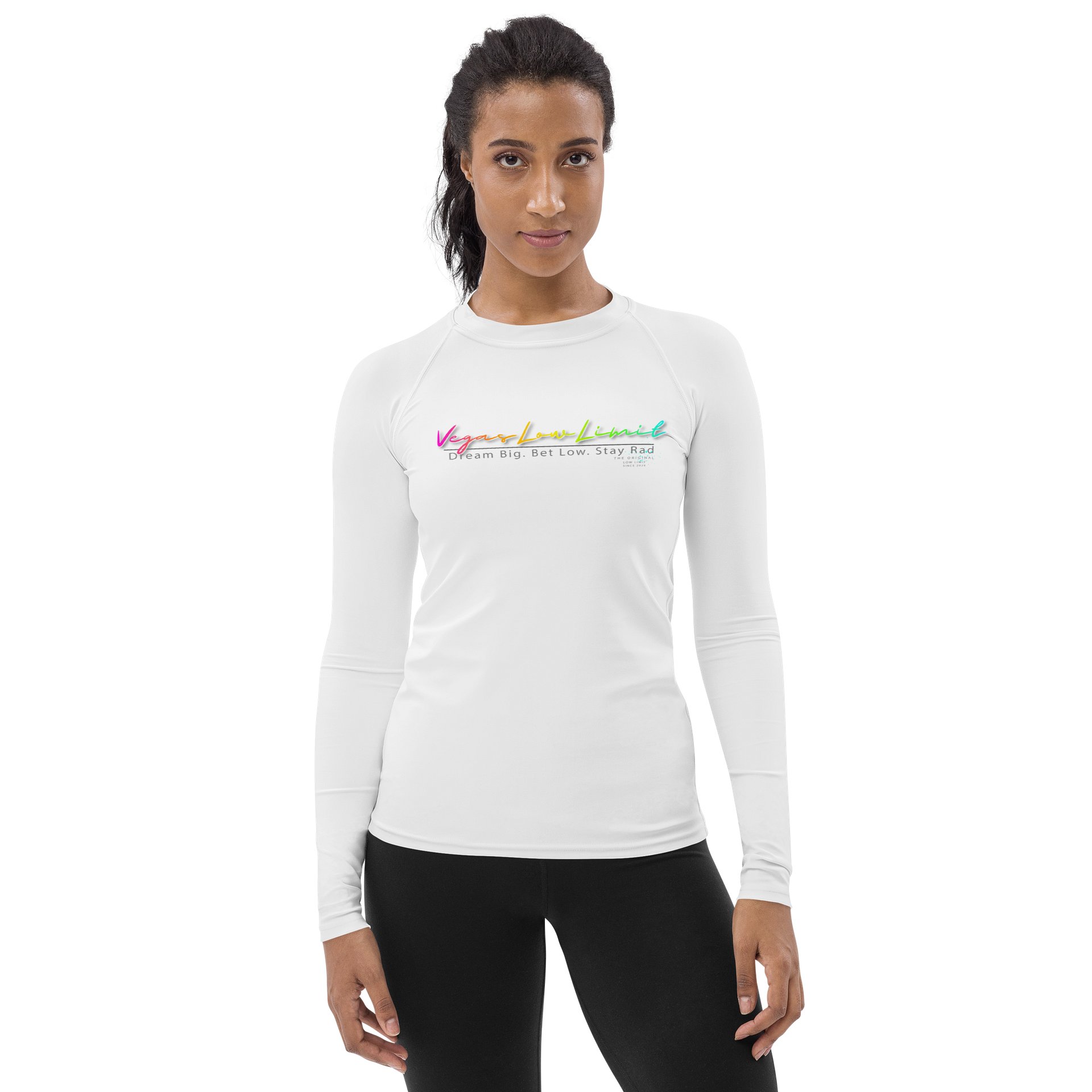 Vegas Low Limit Women's Rash Guard - White product image (1)