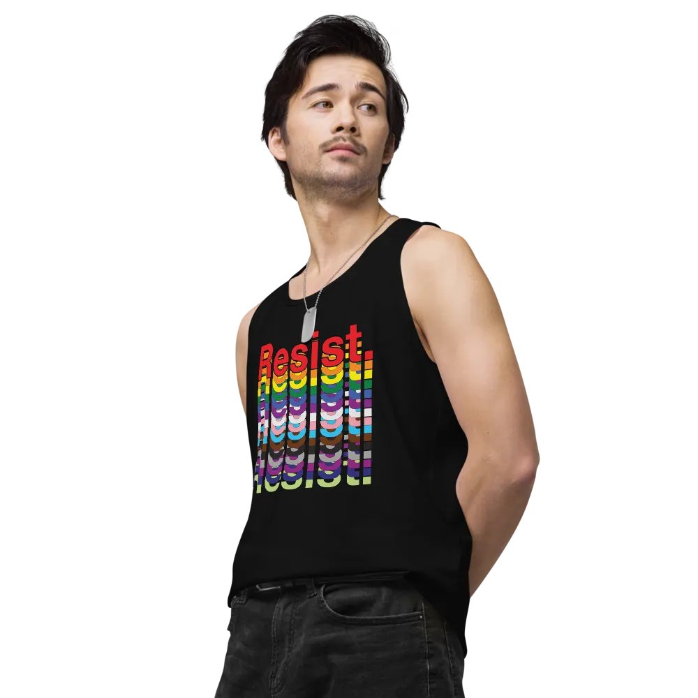 Resist - Rainbow Cotton Heritage Premium Tank Top product image (4)