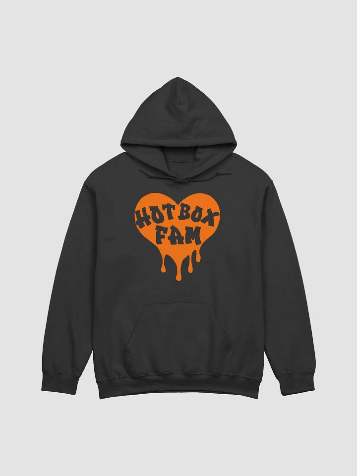 HOT BOX FAM TRANSPARENT ORANGE LOGO HOODIE product image (1)