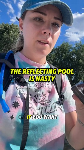 The reflecting pool is NASTY but right next to it..no issues. 

#politics #news