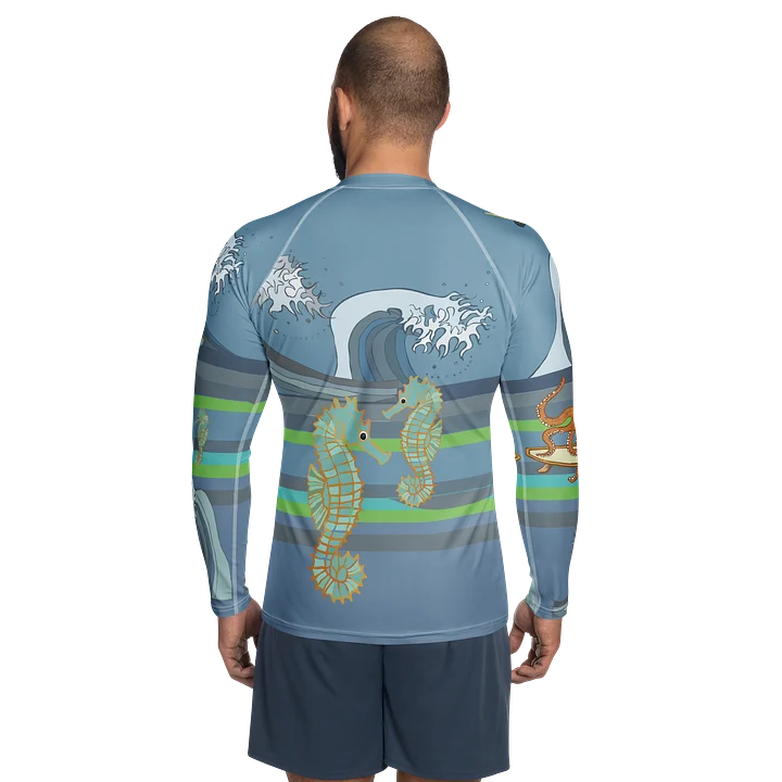 Octopus Waves Men's rash guard product image (2)