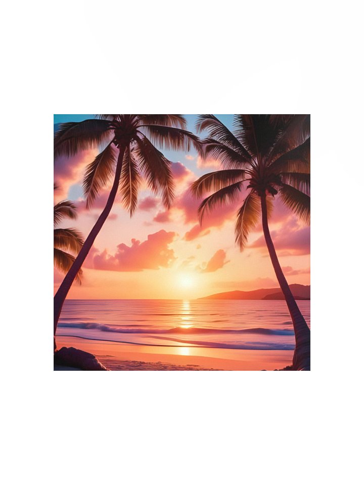 Tropical Sunset Silhouette Poster product image (4)