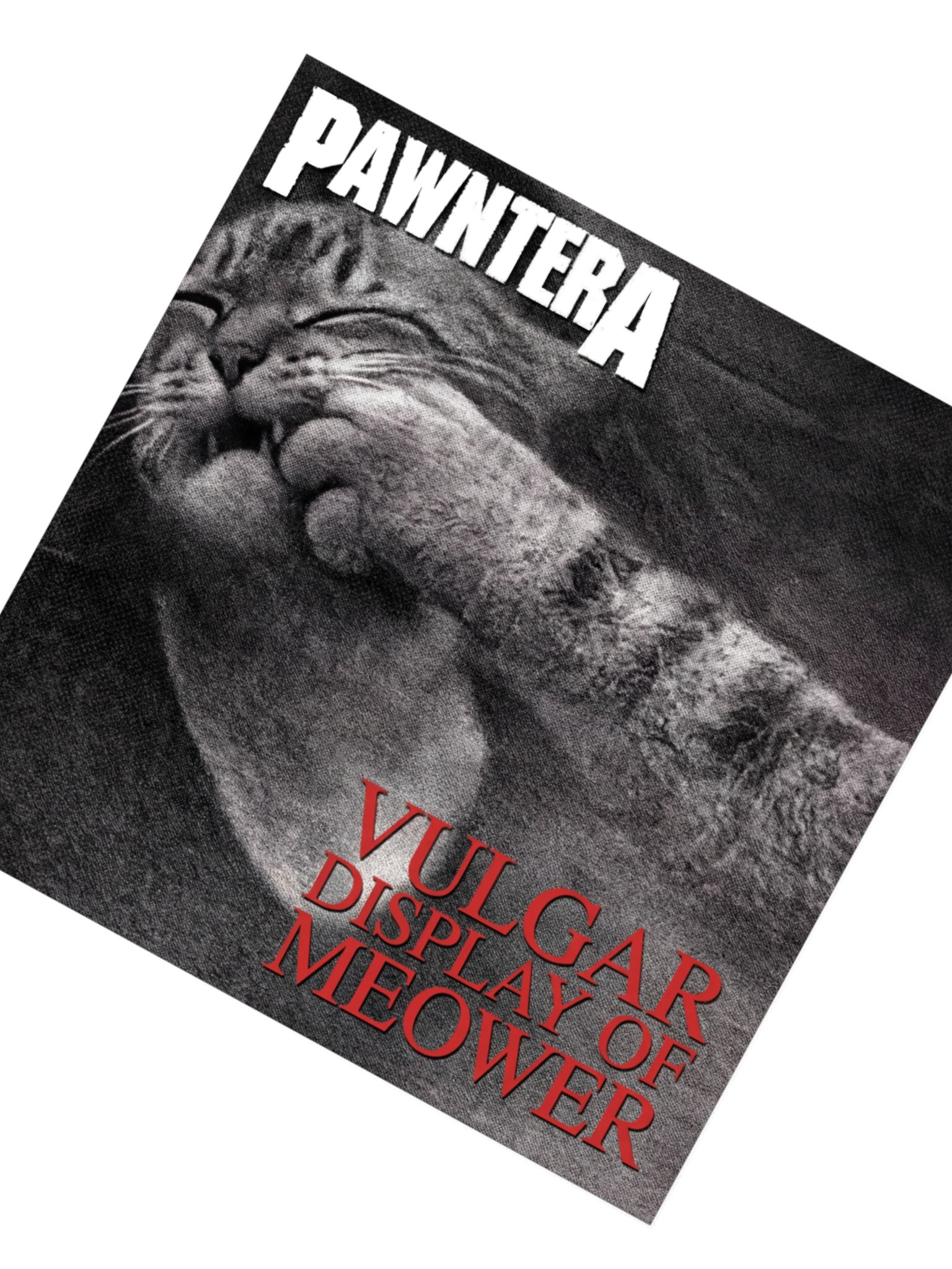 PAWNTERA VULGAR DISPLAY OF MEOWER KISS CUT STICKER product image (2)