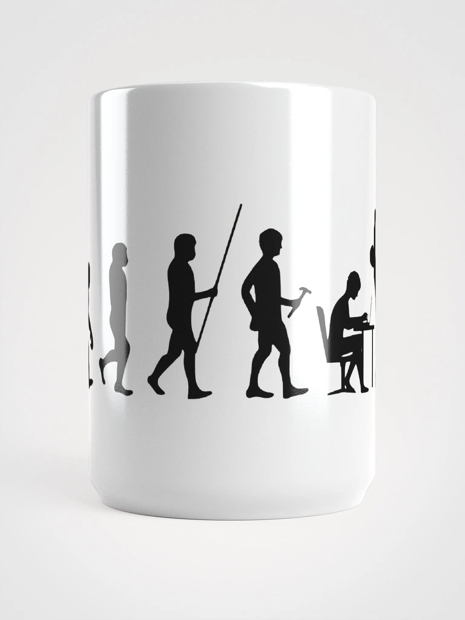 Devolution of Man, 15 oz White Ceramic Mug product image (2)