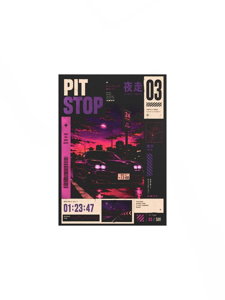 PIT STOP Series Matte Poster no. 03 product image (2)