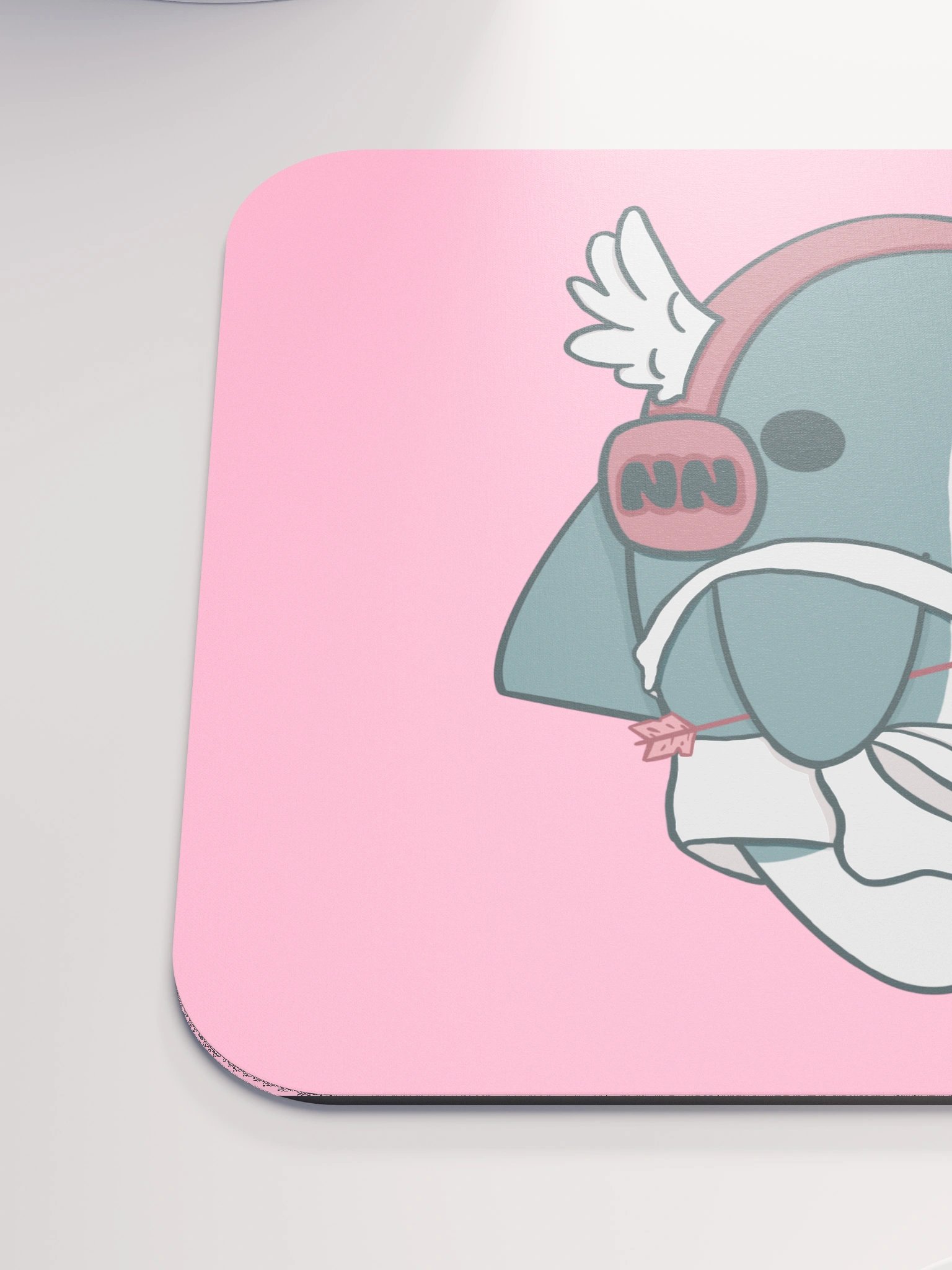 CUPID PINK SHARK MOUSE PAD product image (6)