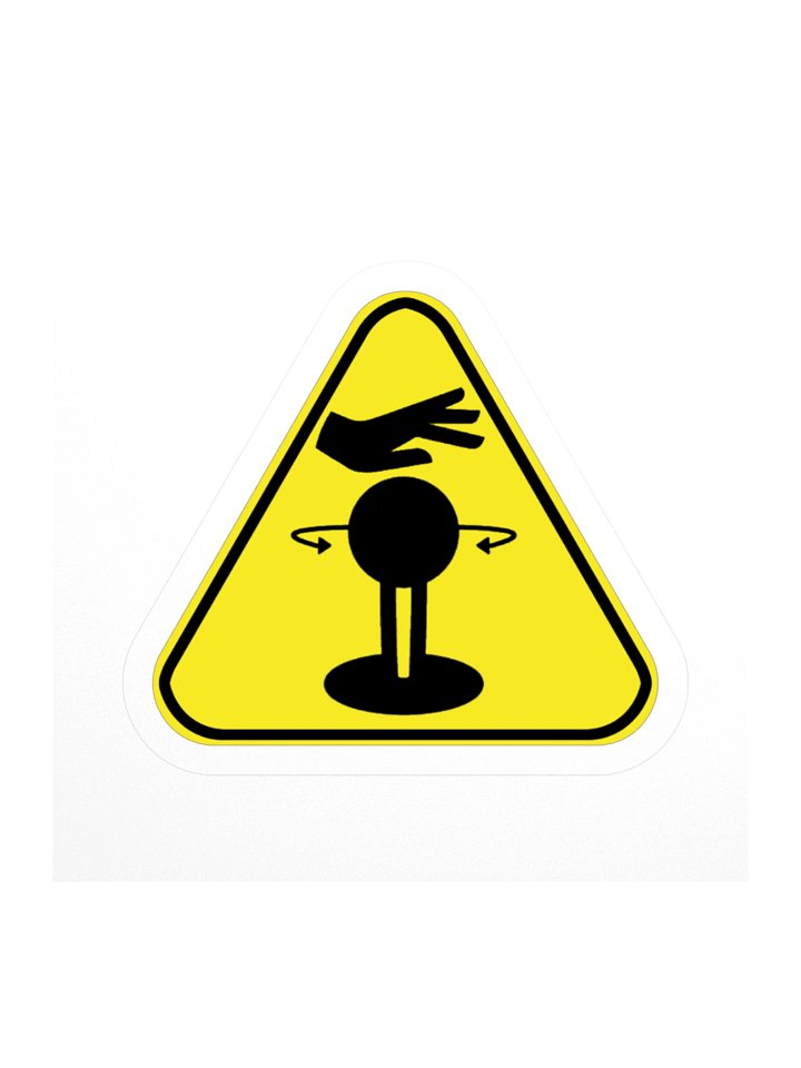 Stick User Warning | Die Cut Sticker product image (1)