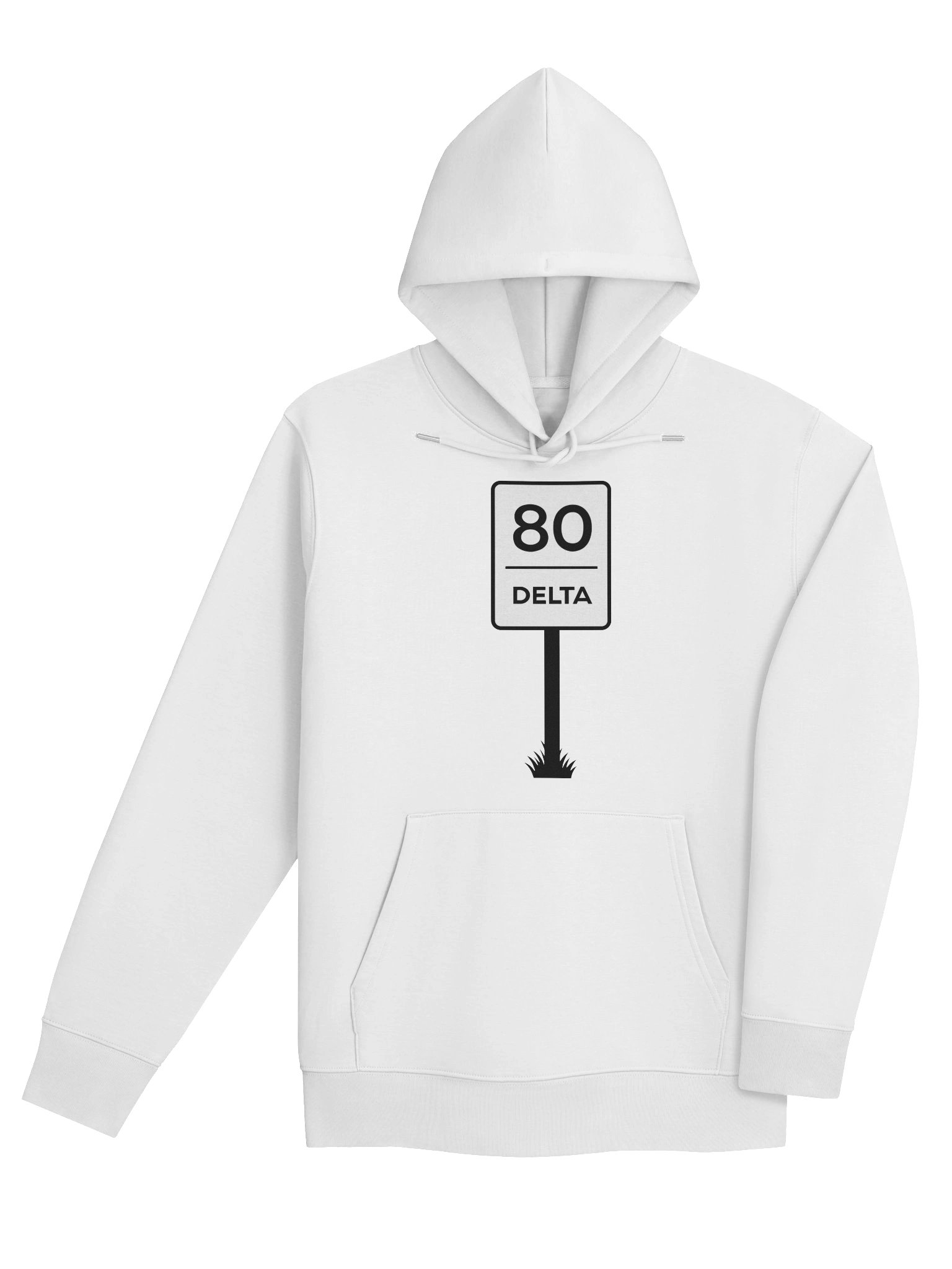 80 Delta (sign) - Hoodie - BIG AND TALL SIZE product image (11)