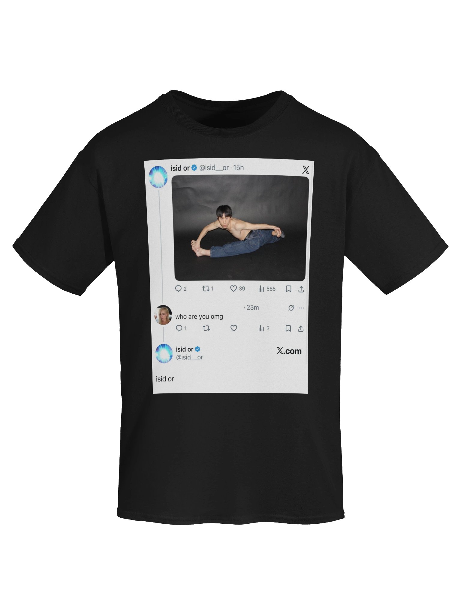 "Who are you?" T-Shirt [Black] product image (5)