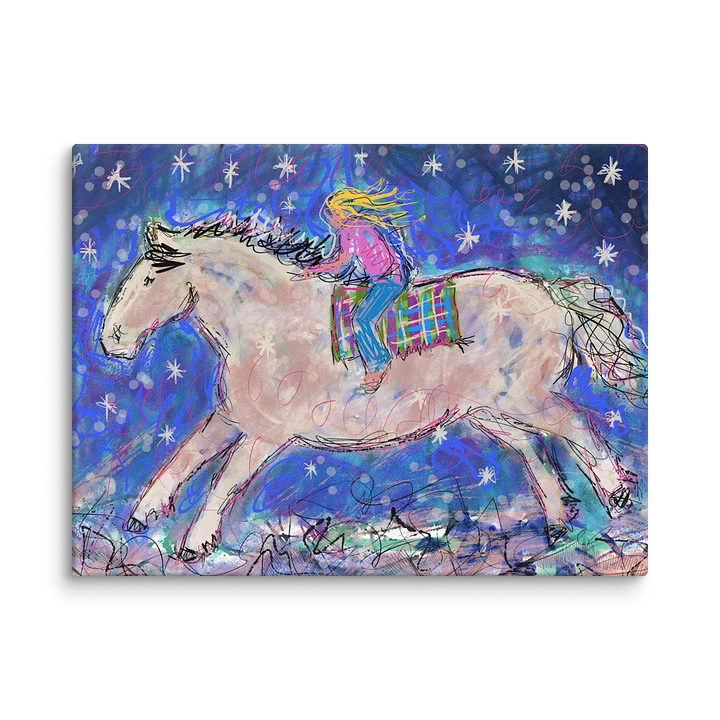 Night Flight Girl & Horse Canvas product image (1)