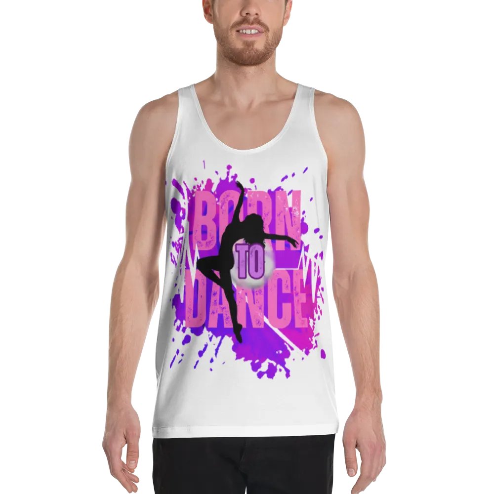 Born to Dance Her Silhouette Energetic Vibes Full Print Tank product image (3)