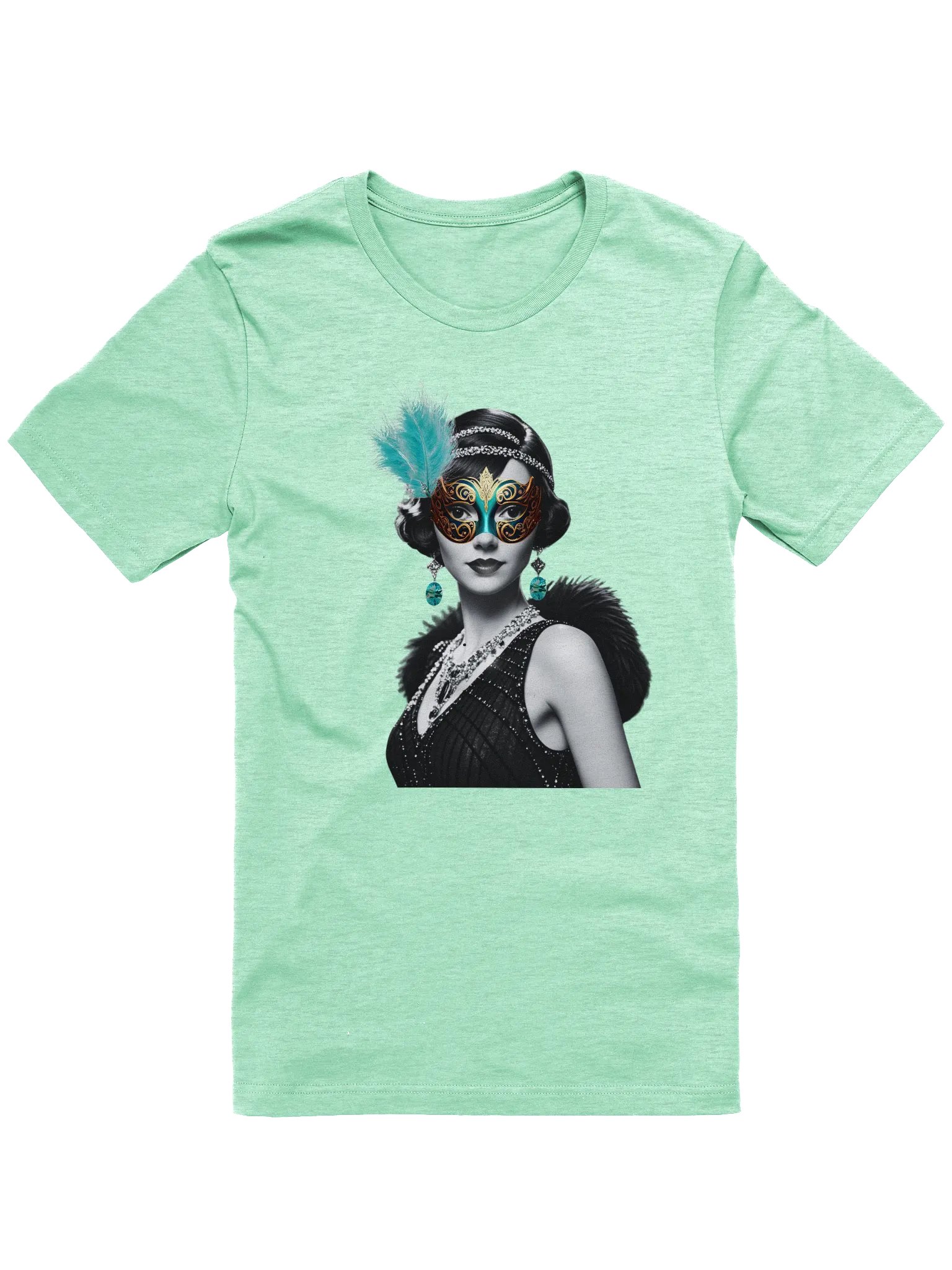 Glamorous Masked Flapper - 1920s T-Shirt product image (26)
