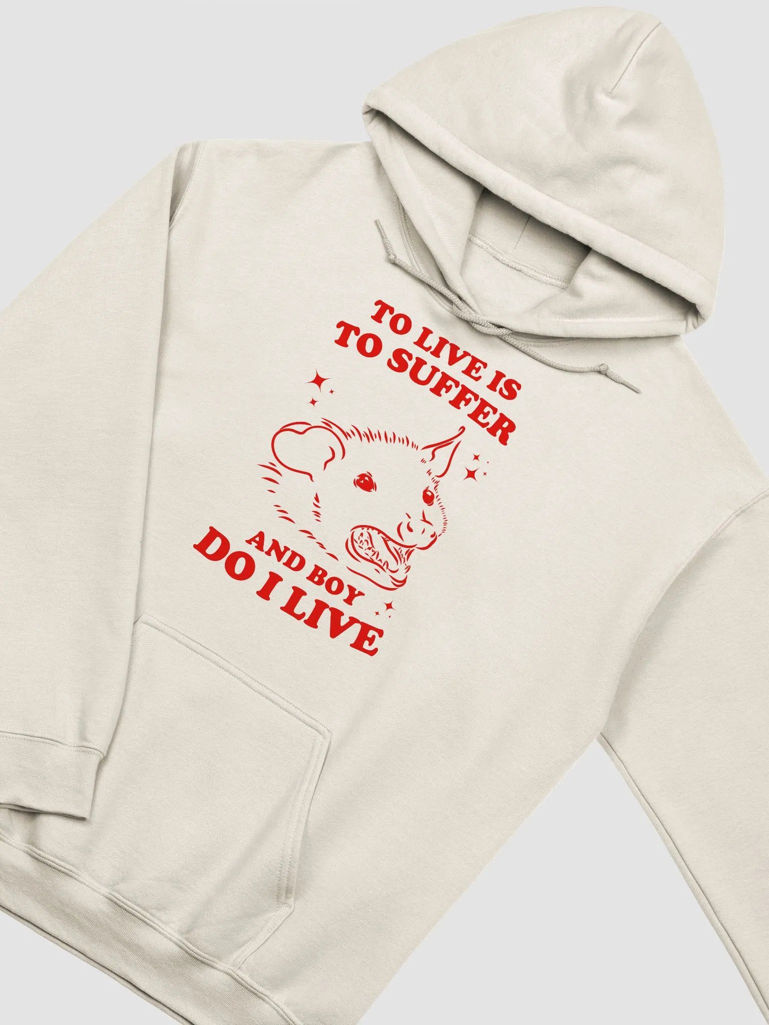 To live is to suffer and boy do I live Hoodie product image (3)