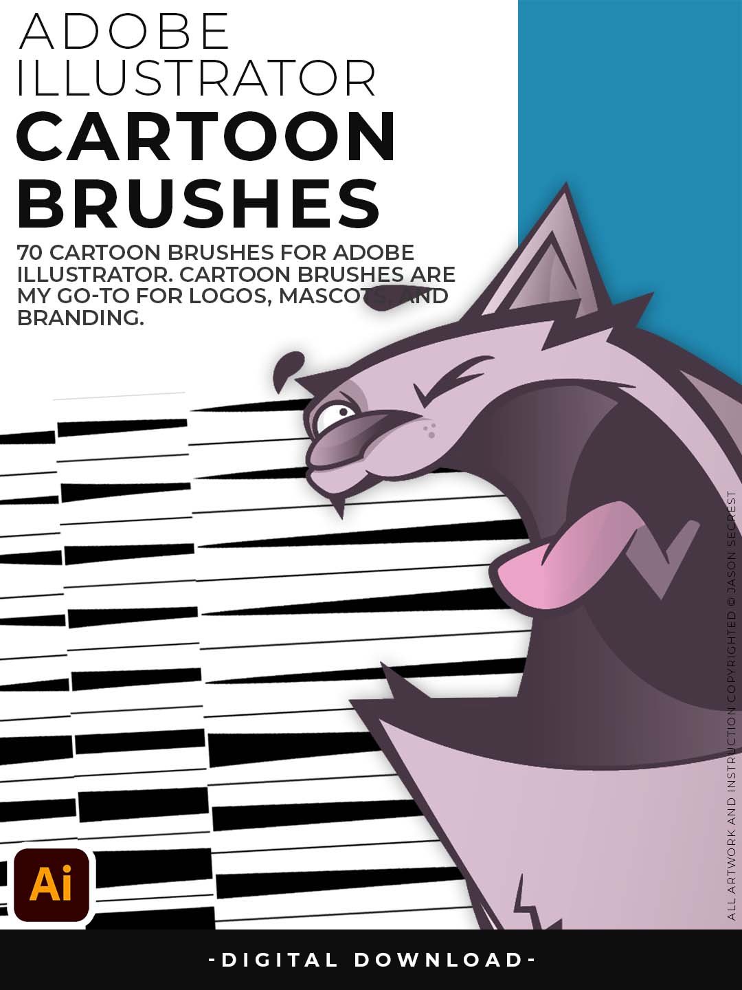 Cartoon Brush Library for Adobe Illustrator product image (8)