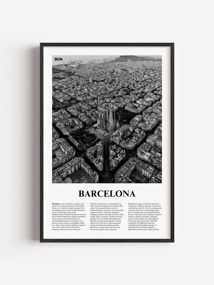 Barcelona 01 Newspaper Poster product image (1)