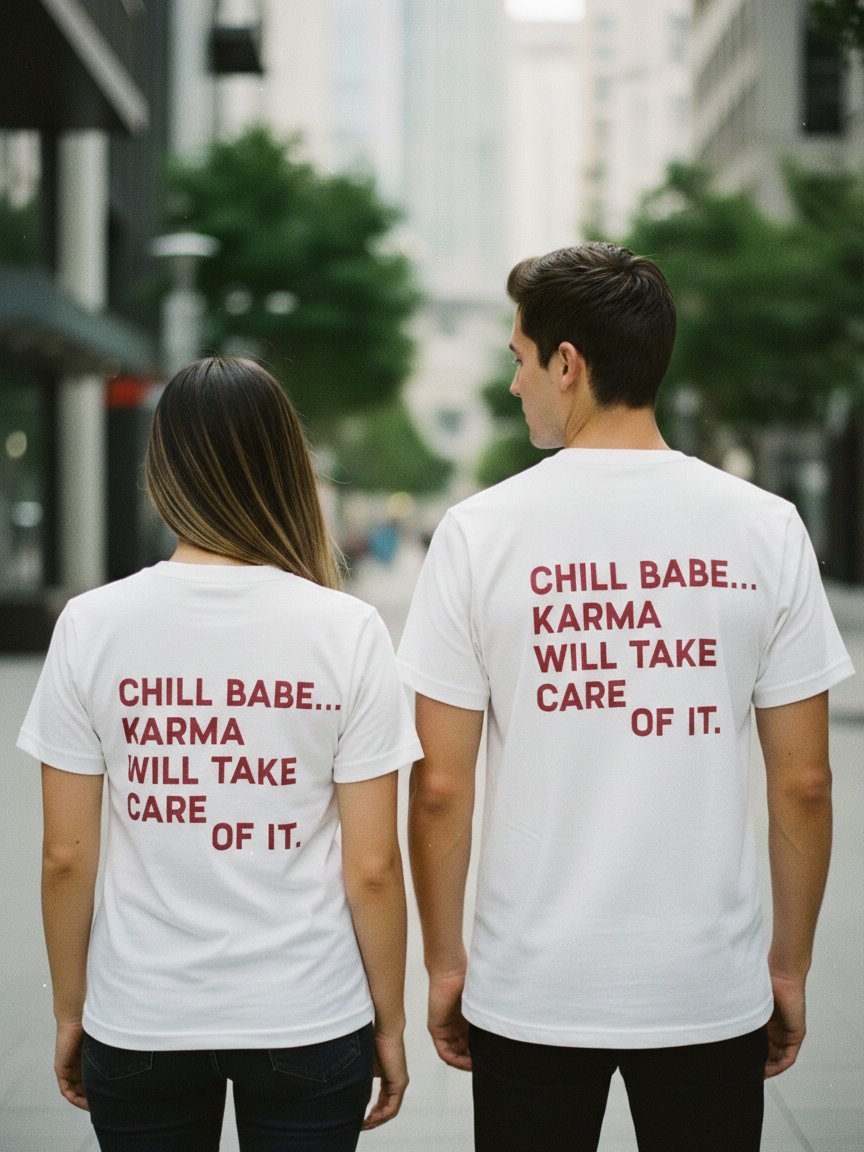 Chill Babe Karma Will Take Care of It T-Shirt product image (1)