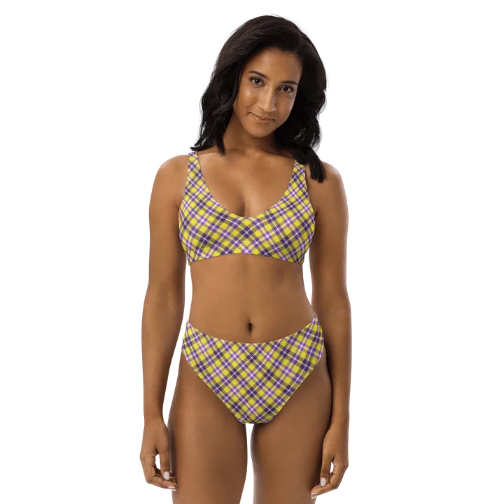 Yellow and Purple Plaid Bikini product image (1)