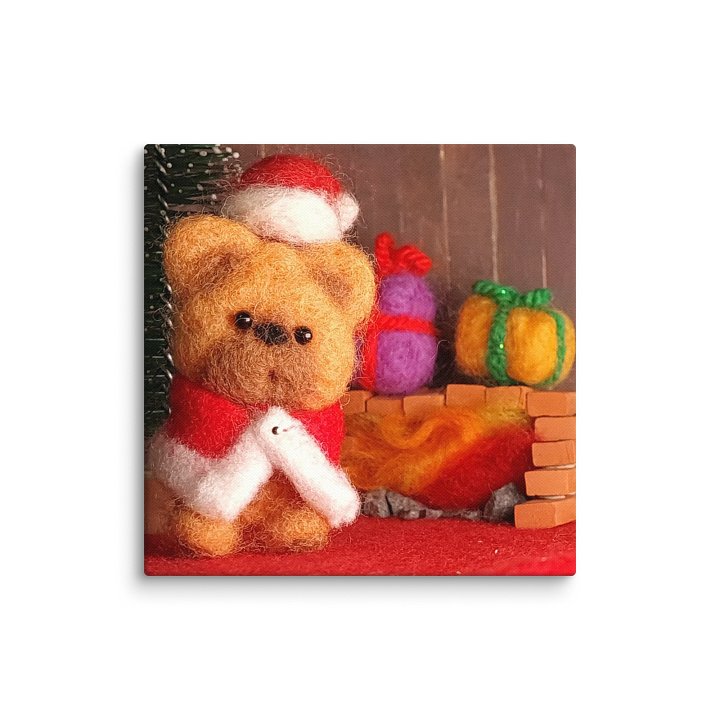 The Bear and Christmas Canvas product image (1)