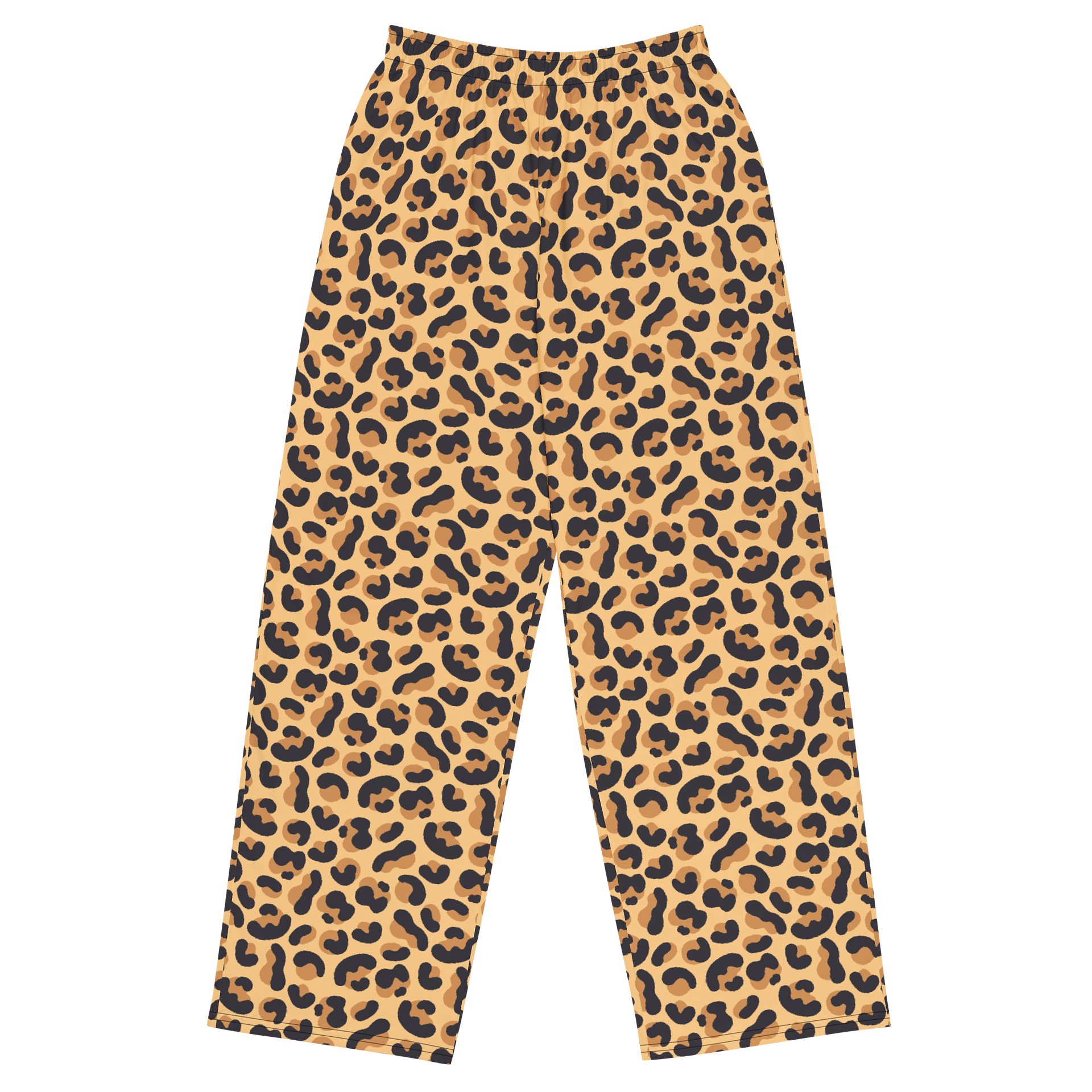 Comfortable Wide-Leg Pants with Bold Leopard Print product image (1)