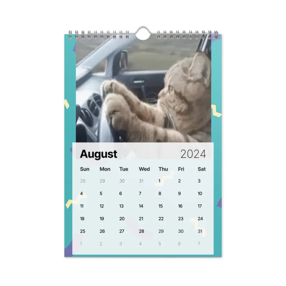 Wall Calendar (2024): Meme Cats product image (4)