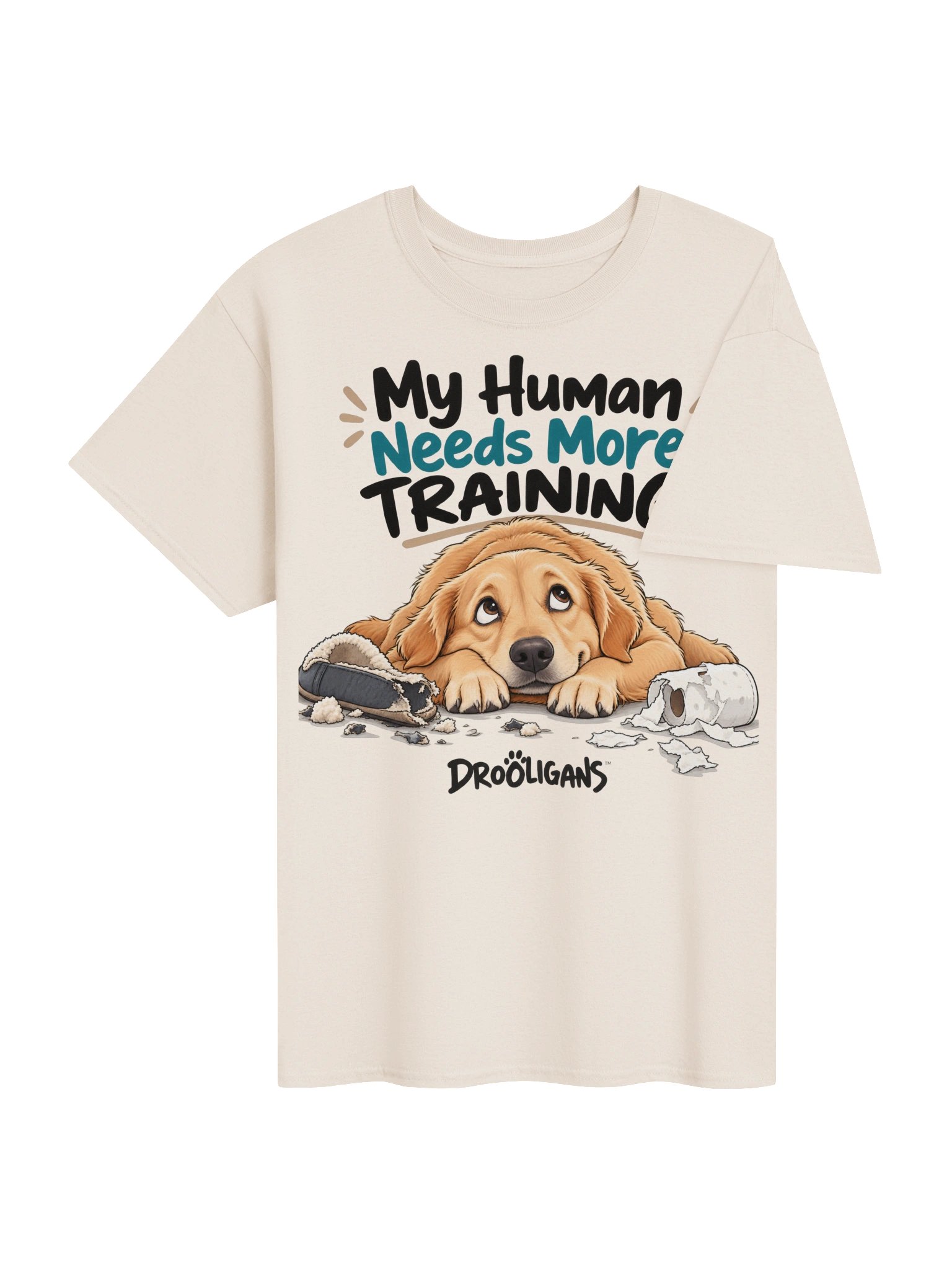 My Human Needs More Training – Funny Dog T-Shirt product image (4)