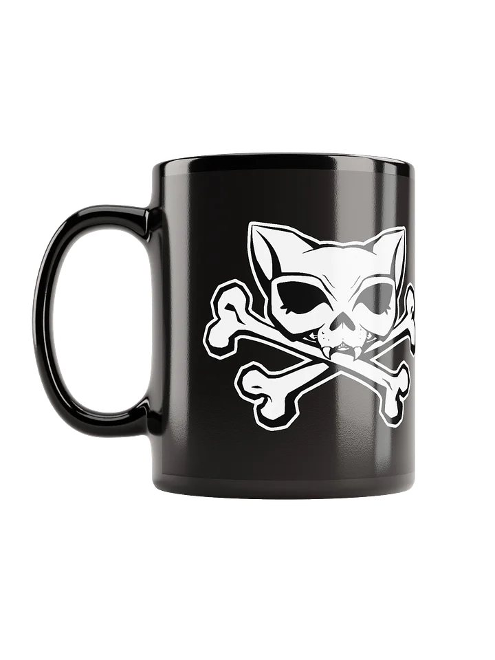 White Kat Skull Blaque Mug product image (2)