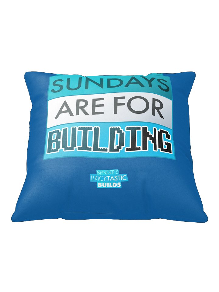Sundays Are For Building Throw Pillow product image (1)