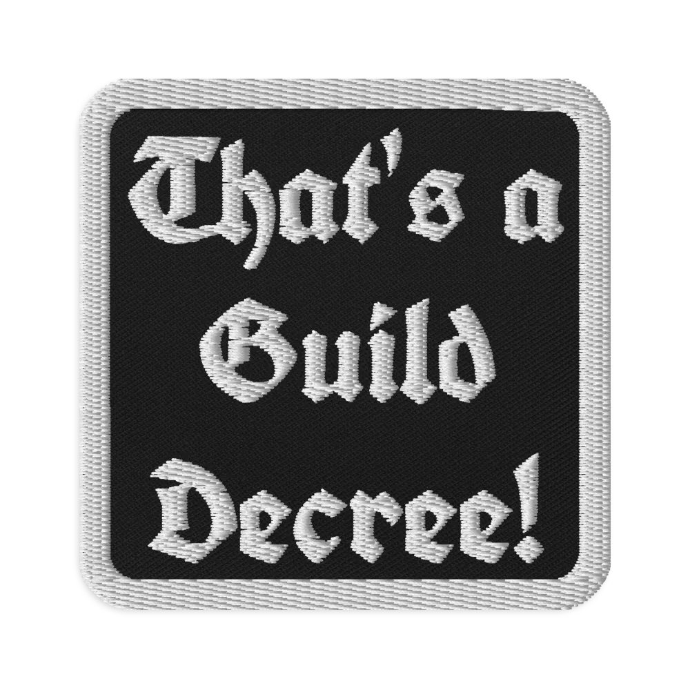 Guild Decree Embroidered Patches product image (1)